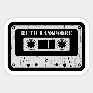 Ruth Langmore - Vintage Cassette White Sticker